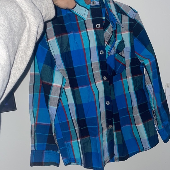 Plaid button up - Picture 3 of 4
